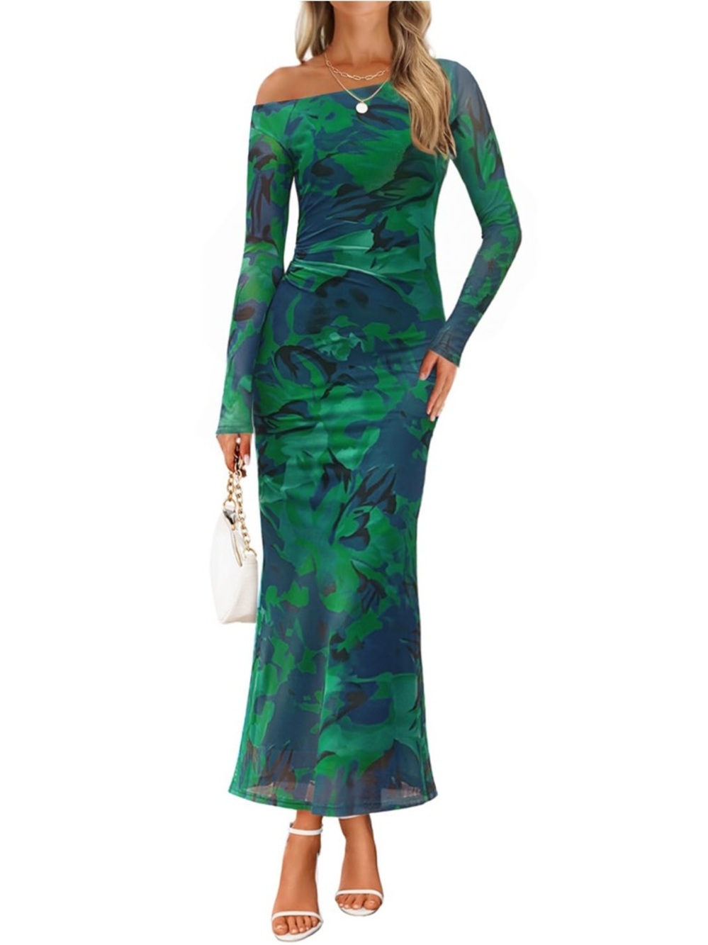 ZESICA Women's Long Sleeve Floral Maxi Dress 2026 ZESICA Women's Long Sleeve